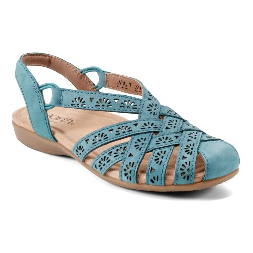 Briel Round Toe Casual Slingback Flat Sandals - Image 2