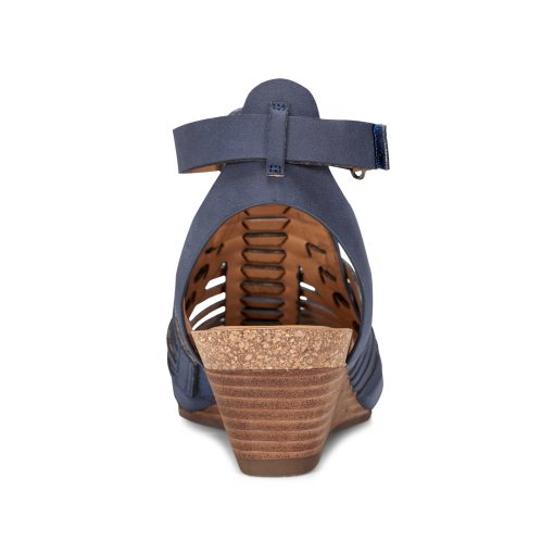 Hattie Round Toe Strappy Wedge Sandals - Image 4