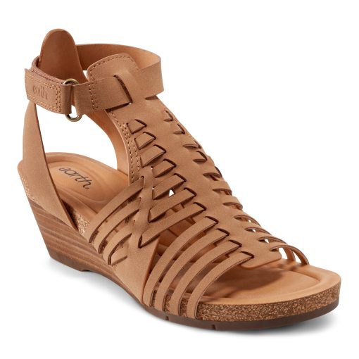 Hattie Round Toe Strappy Wedge Sandals - Image 2