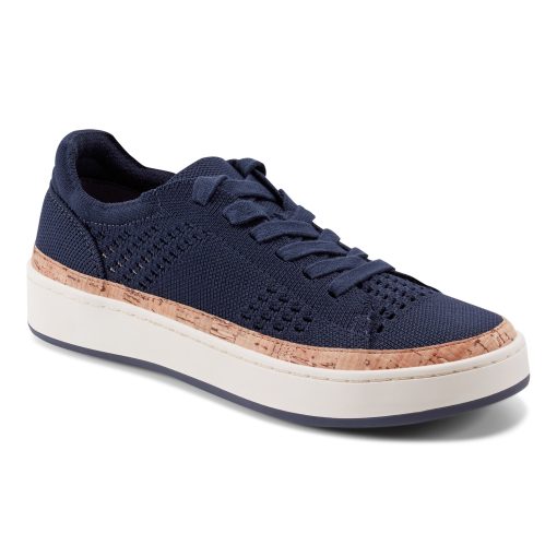 Knight Round Toe Lace-up Casual Sneakers - Image 2