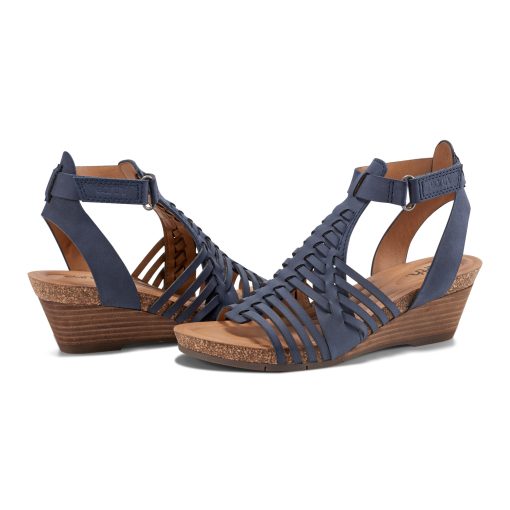 Hattie Round Toe Strappy Wedge Sandals - Image 8